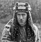 Lawrence in Arab headdress.