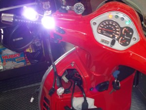 Hey, the front lights work!